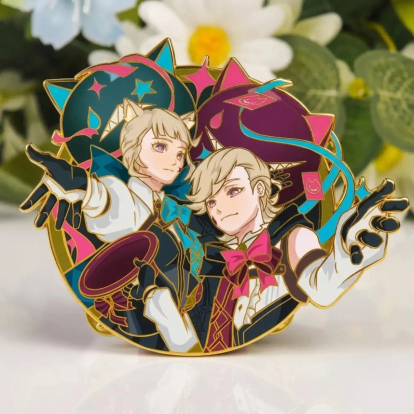 Lyney x Lynette Glow-in-Dark Enamel Pin