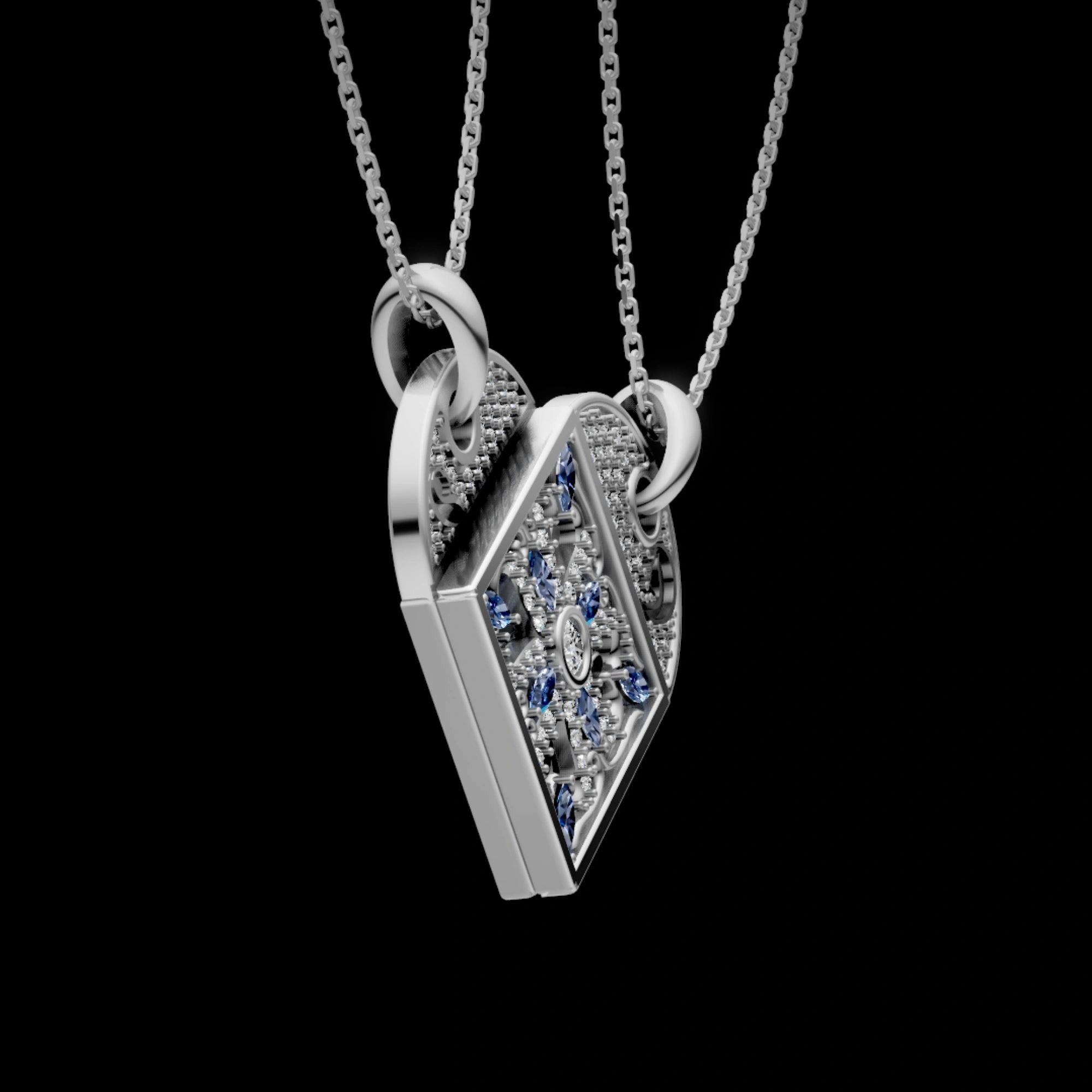 2-in-1 Magnetic Hearts Pendant