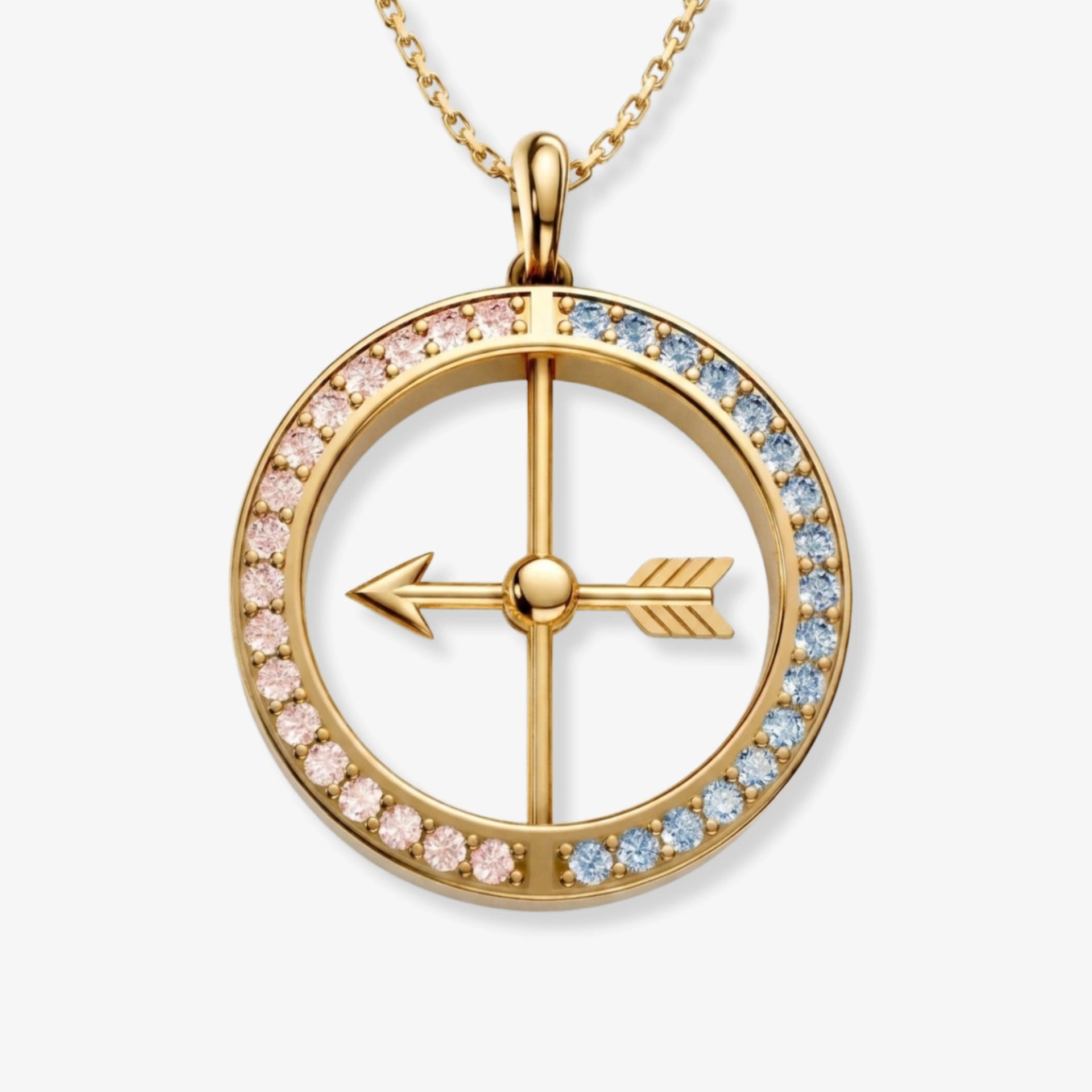 Spinning Arrow LGBTQ Necklace