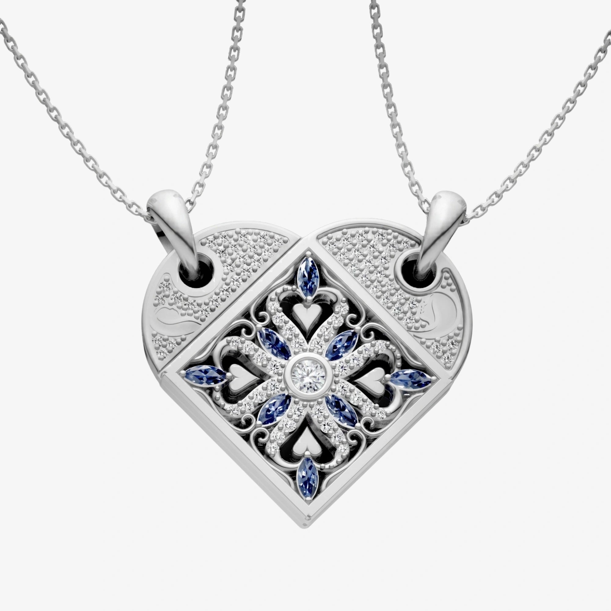 2-in-1 Magnetic Hearts Pendant
