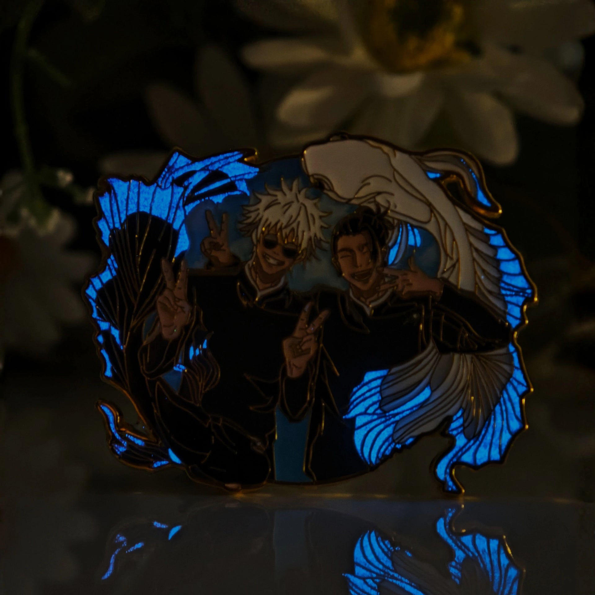 Gojo x Geto Glow-in-Dark Enamel Pin