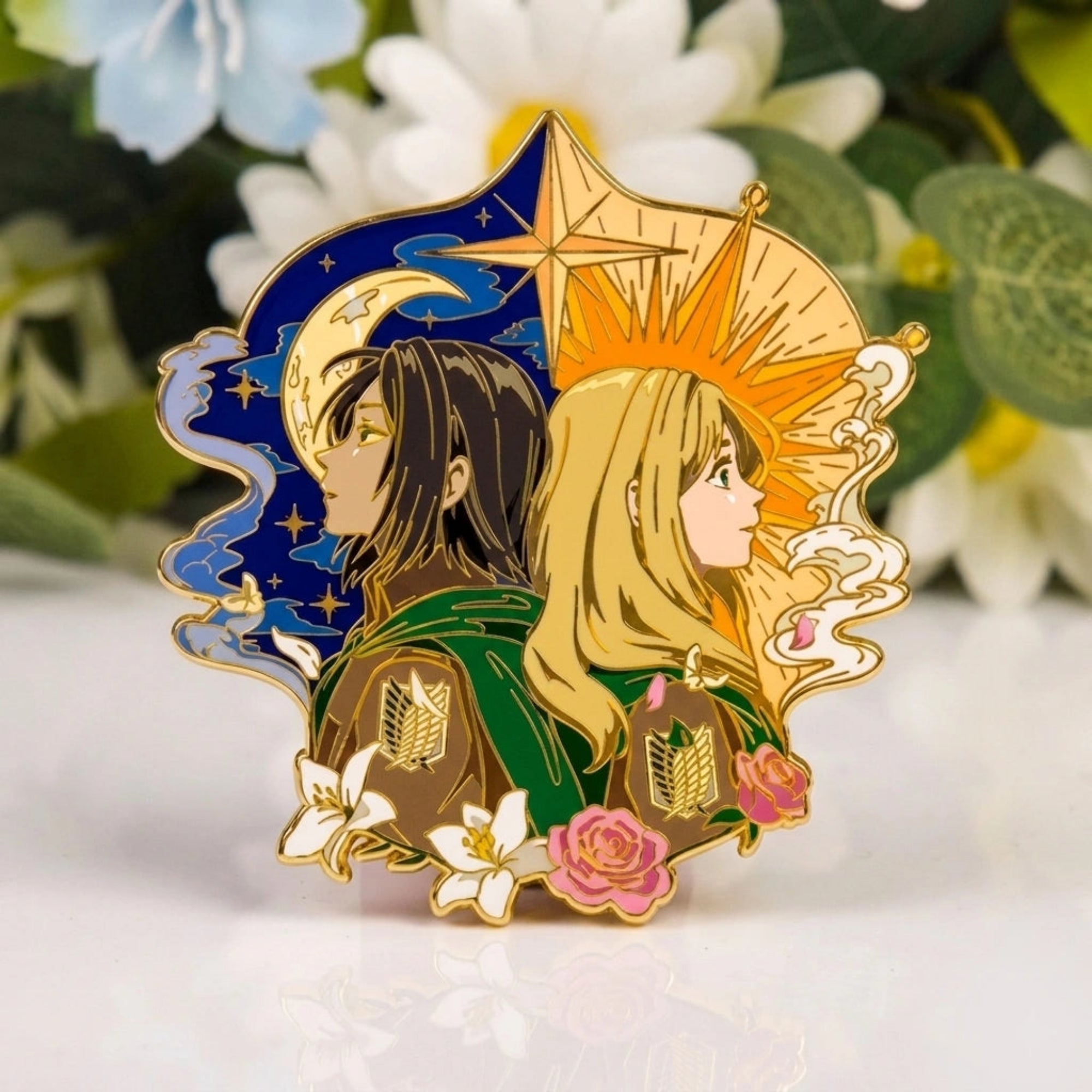 Ymir x Historia Glow-in-Dark Enamel Pin
