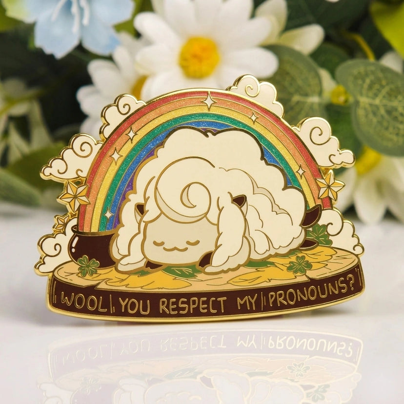 Pride Wool Enamel Pin