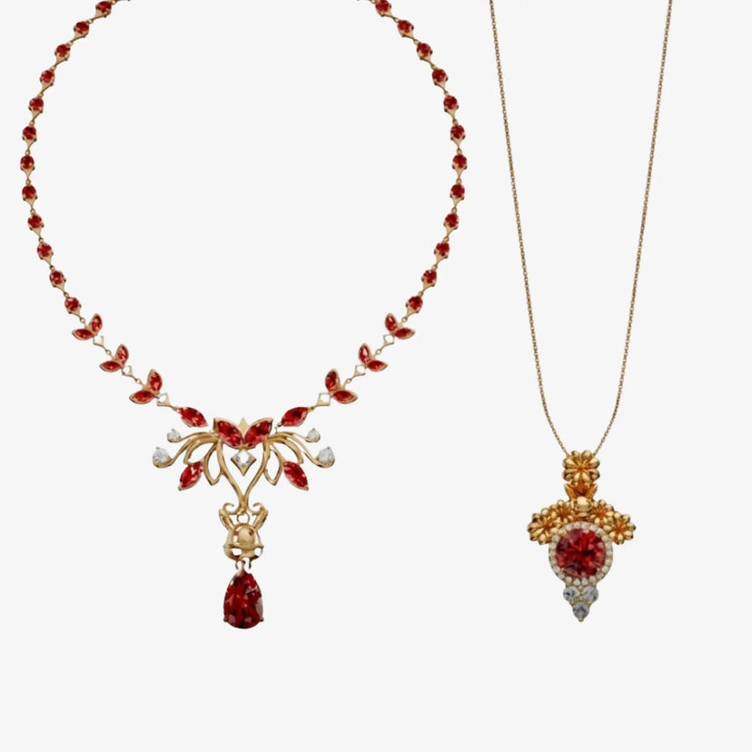 Alice x Klee Necklace Set image 1 Gold front
