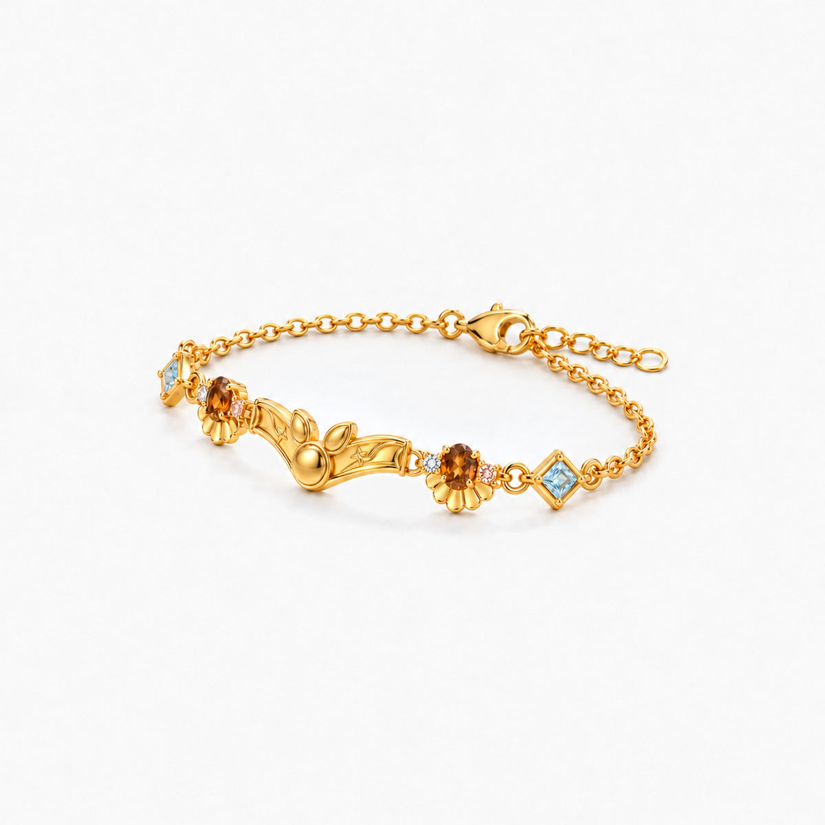 Origin Path Bracelet in gold, left side view