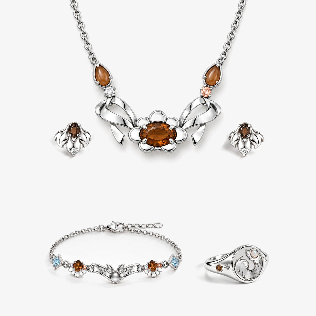 Origin Path Full Collection in silver, front view