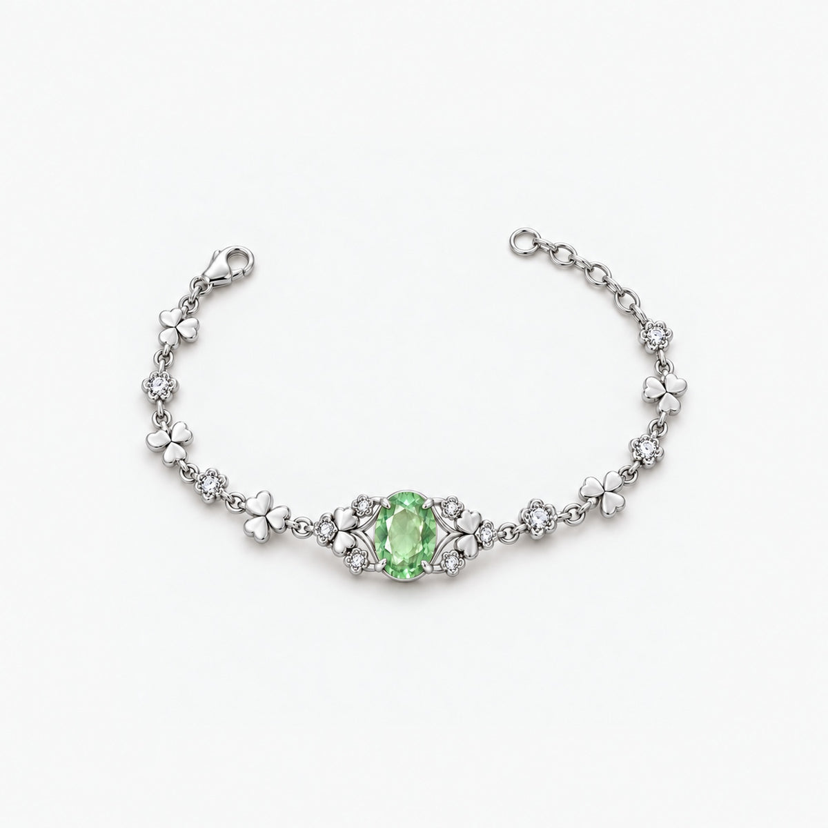 Poison Taster Bracelet in silver, front view