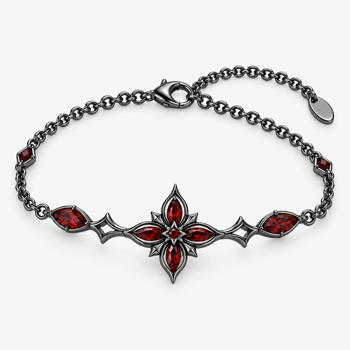 Arlecchino Bracelet in black, front view