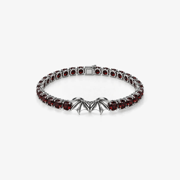 Crimson Wing Tennis Bracelet