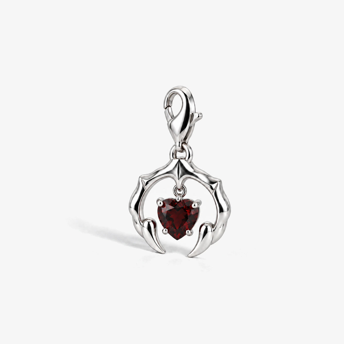 Blood Bond Charm in Silver, front view