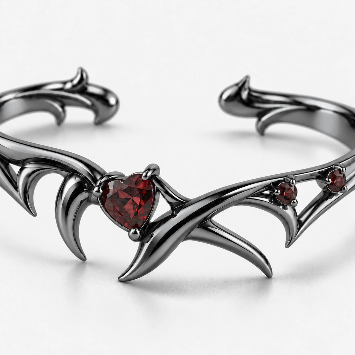 Blood Bond Cuff in Royal Black, close-up