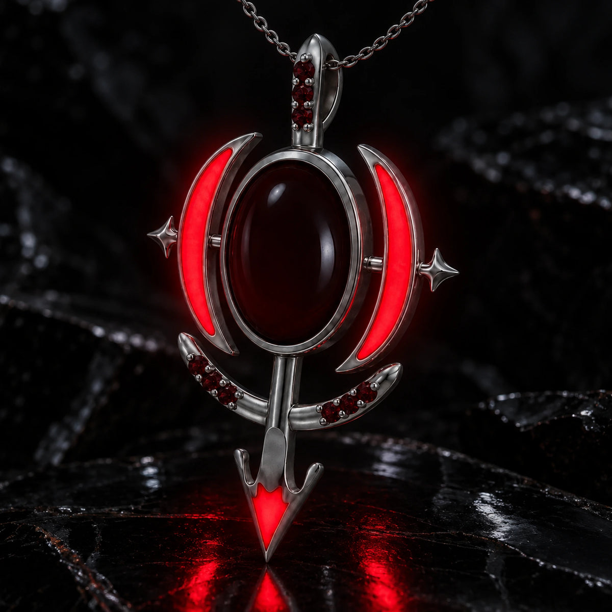 Blood Manipulation Necklace - glowing in the dark