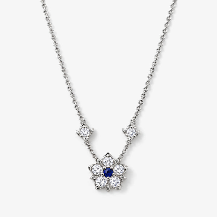 Blue Composure Blossom Necklace