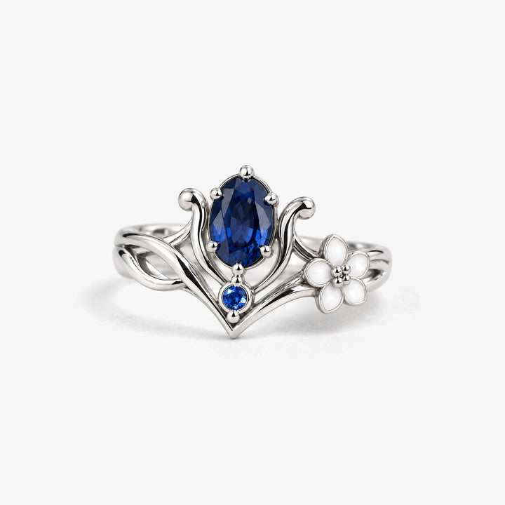 Blue Composure Crest Ring