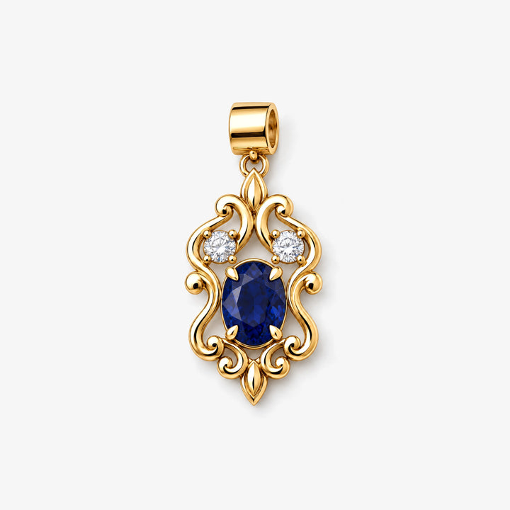 Blue Composure Scroll Charm