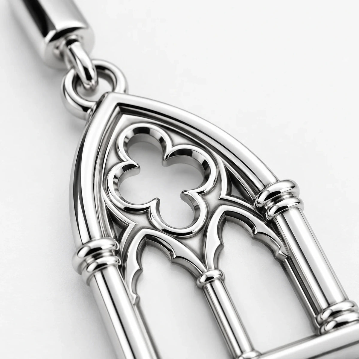 Cathedral Arch Charm, close-up