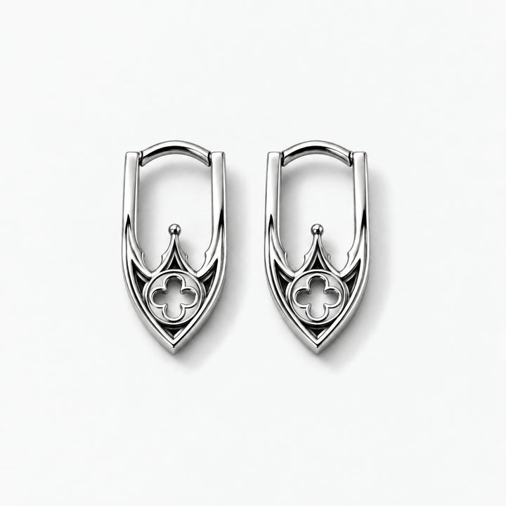 Cathedral Arch Hoop Earrings