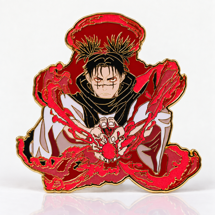 Blood Manipulation Glow in the Dark Enamel Pin