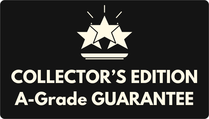 Black card with stars icon, featuring 'Collector's Edition, A-Grade Guarantee'.