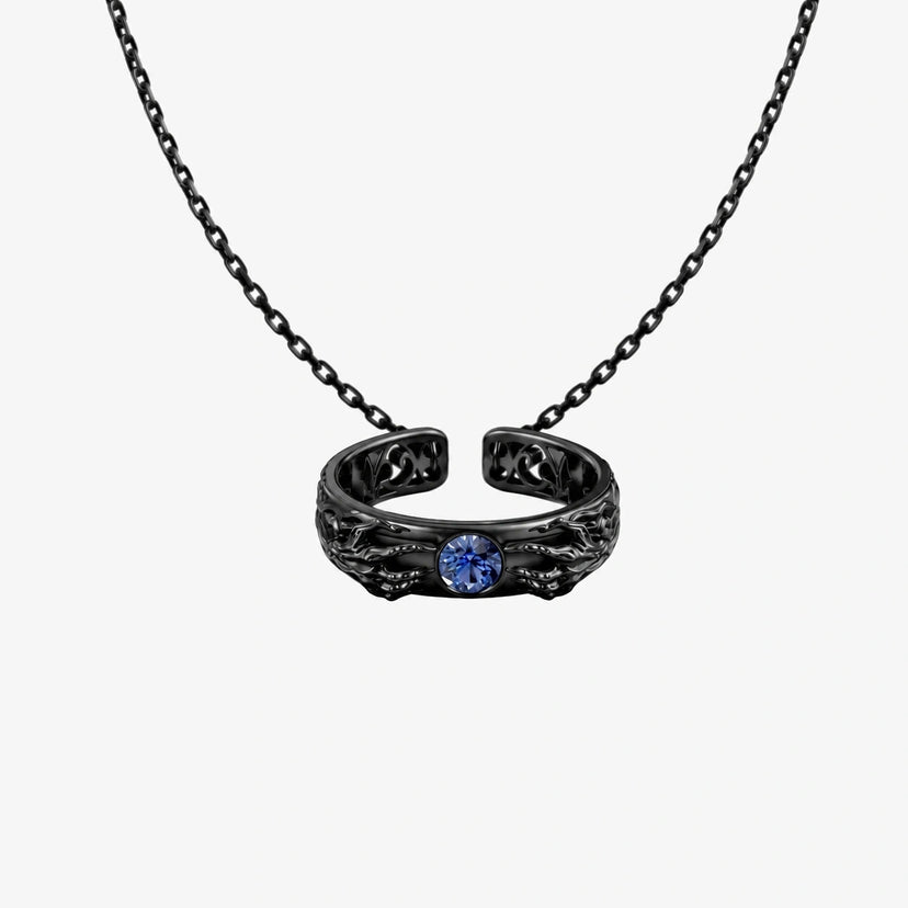Cursed Promise Necklace in Royal Black