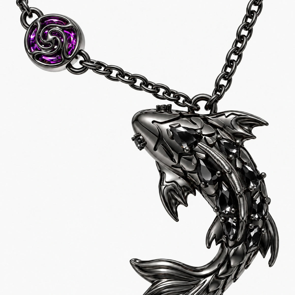 Cursed Spirit Koi Necklace - detail 1
