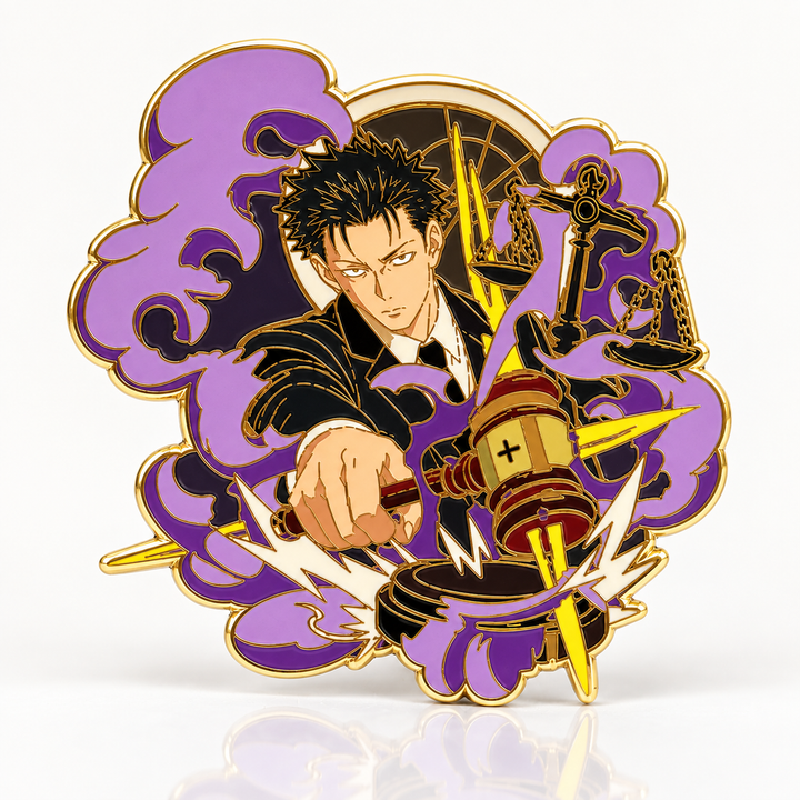 Deadly Sentencing Glow in the Dark Enamel Pin