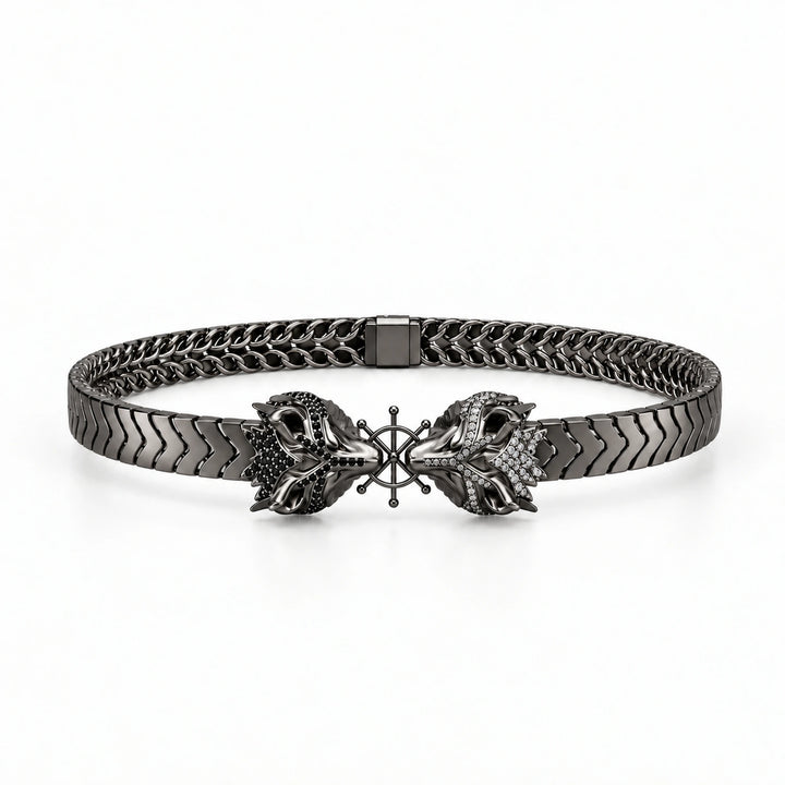 Divine Dogs Bracelet in Royal Black