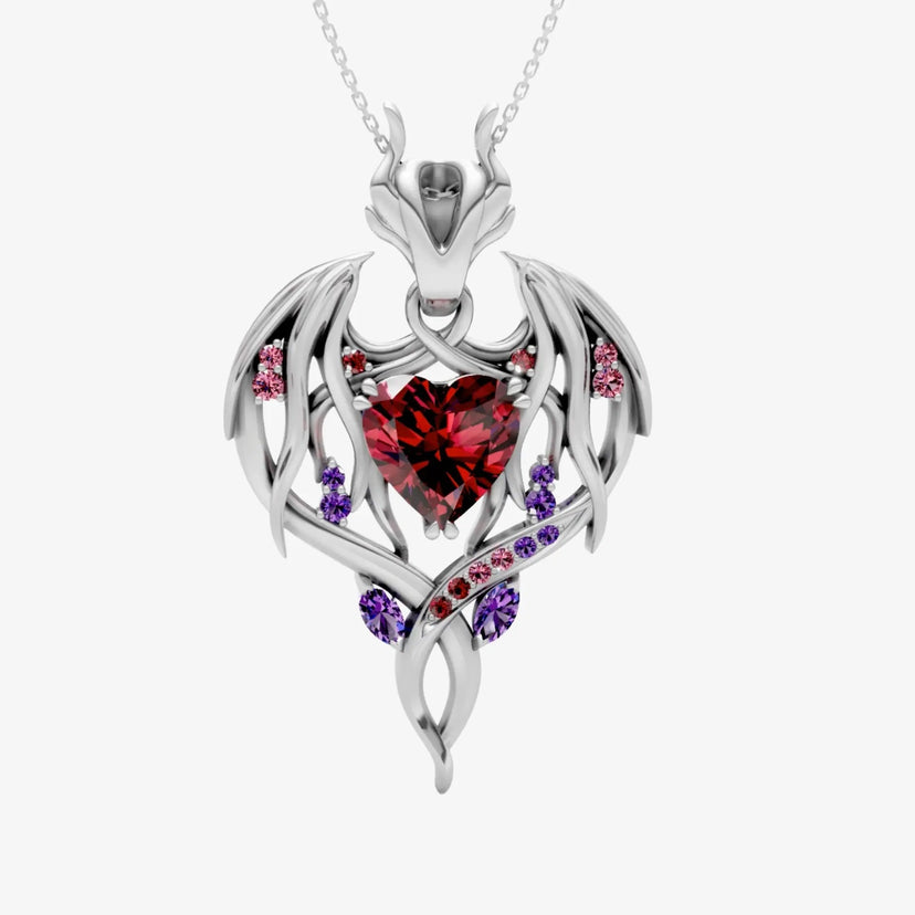 Durin Necklace image 3 Silver front
