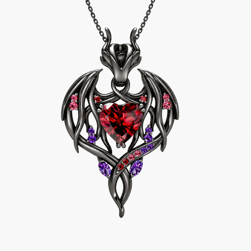 Durin Necklace - front Royal Black