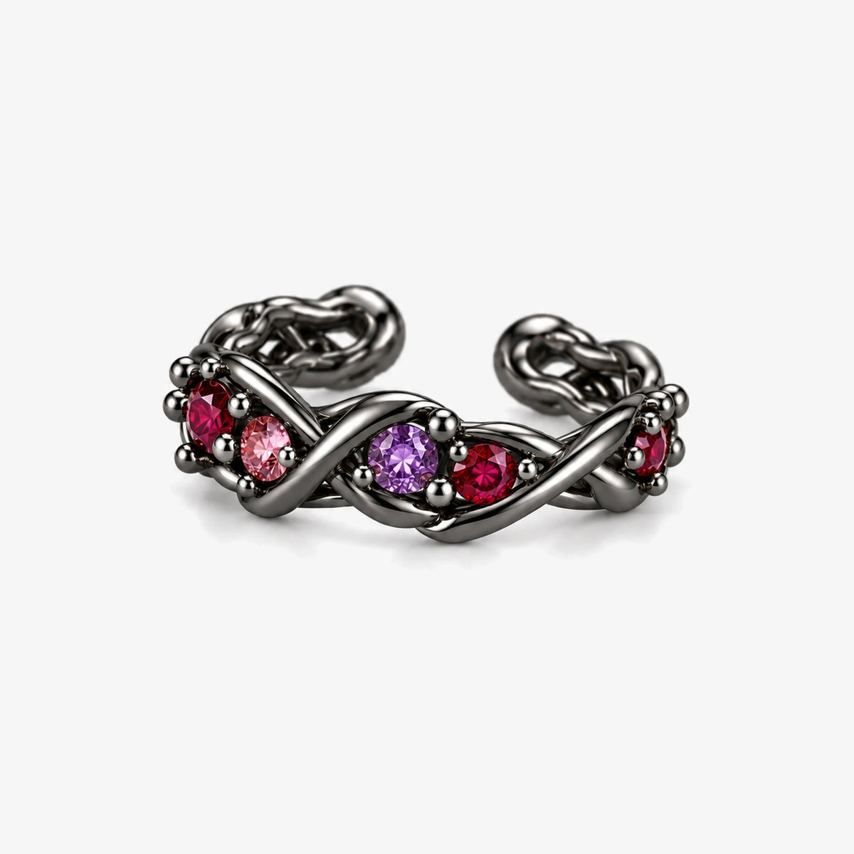 Durin Ring in black, side view