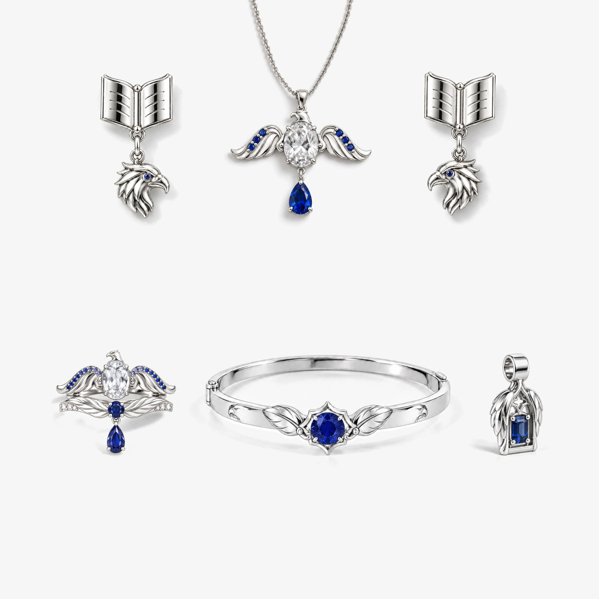 Eagle Full Collection in silver, the full collection together