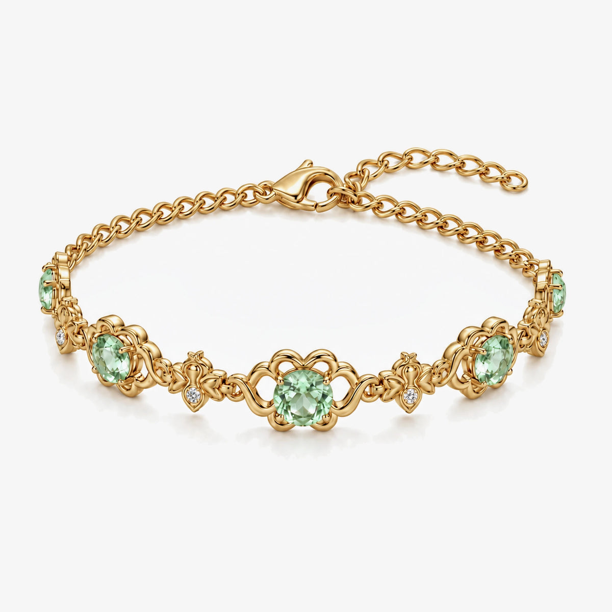 Firefly Bracelet in gold, three-quarter view