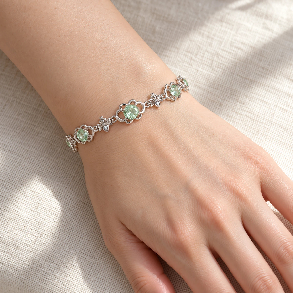 Firefly Bracelet in 925 sterling silver, worn on the wrist