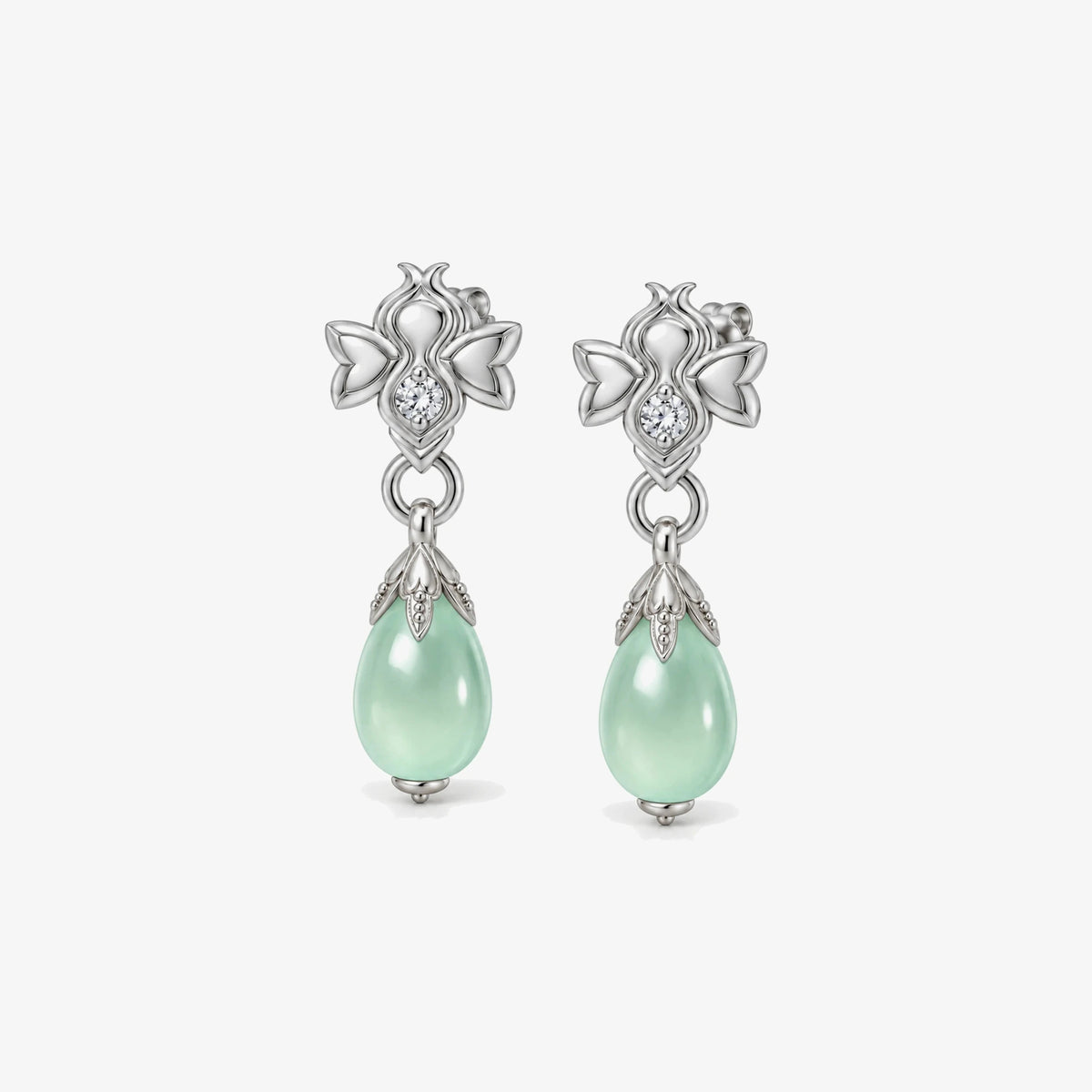Firefly Earrings in 925 sterling silver, front view