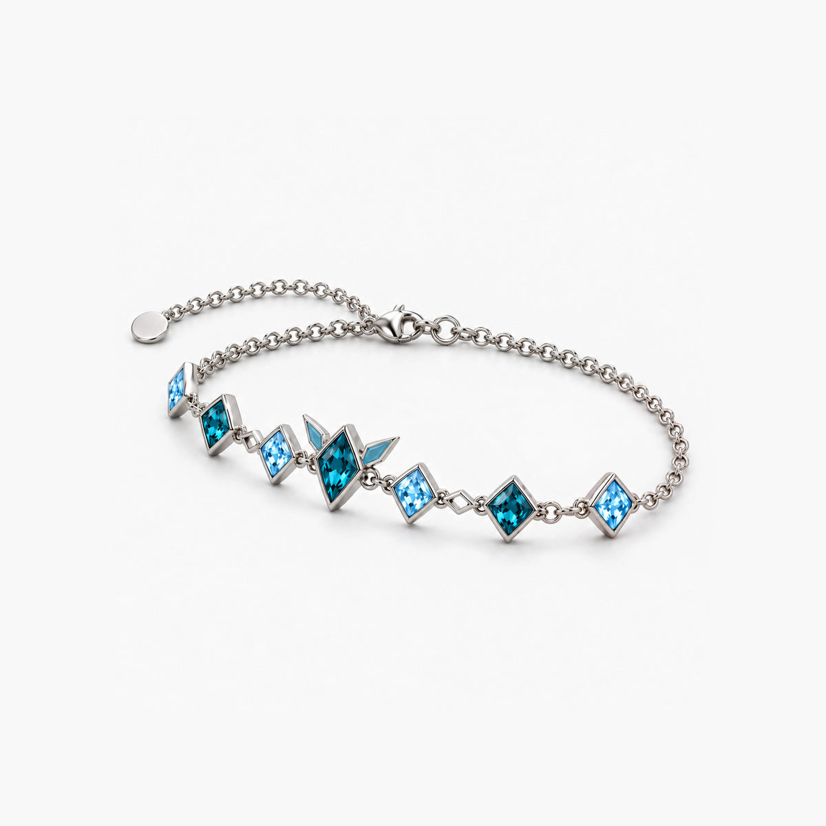 Frost Path Bracelet in silver, right side view