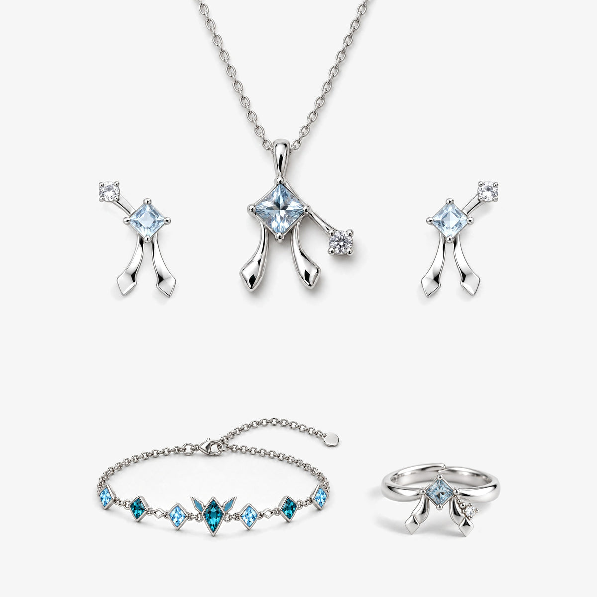 Frost Path Full Collection in silver, front view