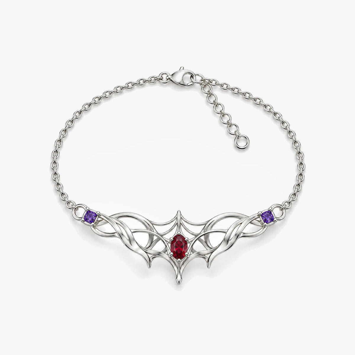 Kafka Silk Contract Bracelet in silver, front view