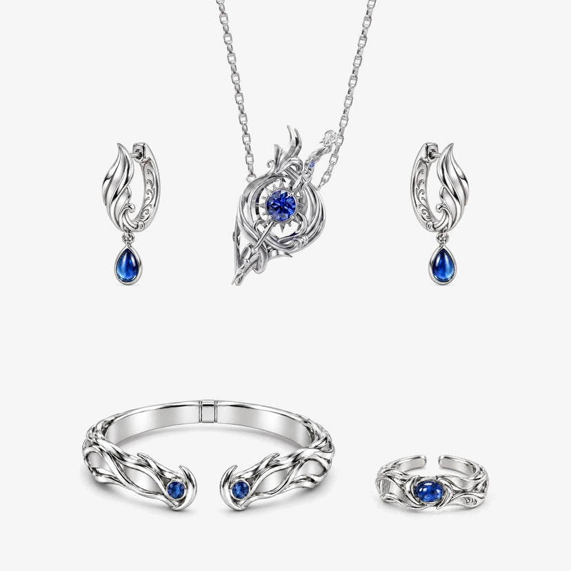 Full Neuvillette Jewelry Collection in silver, all 4 pieces