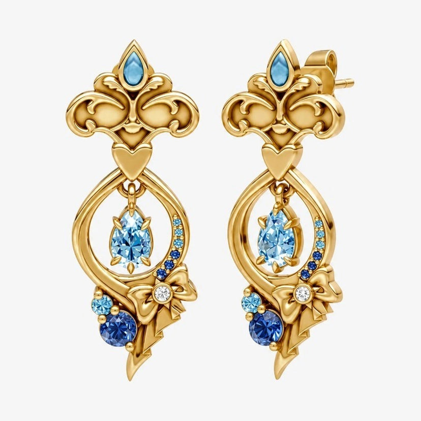 Furina Earrings image 3 Gold front