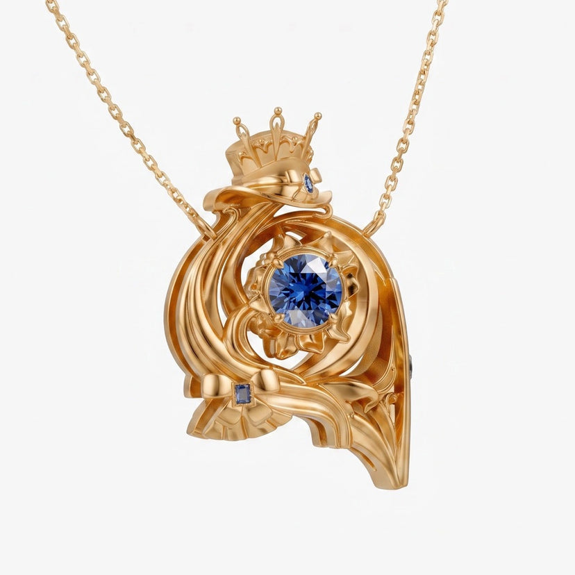 Furina Necklace image 1 Gold front