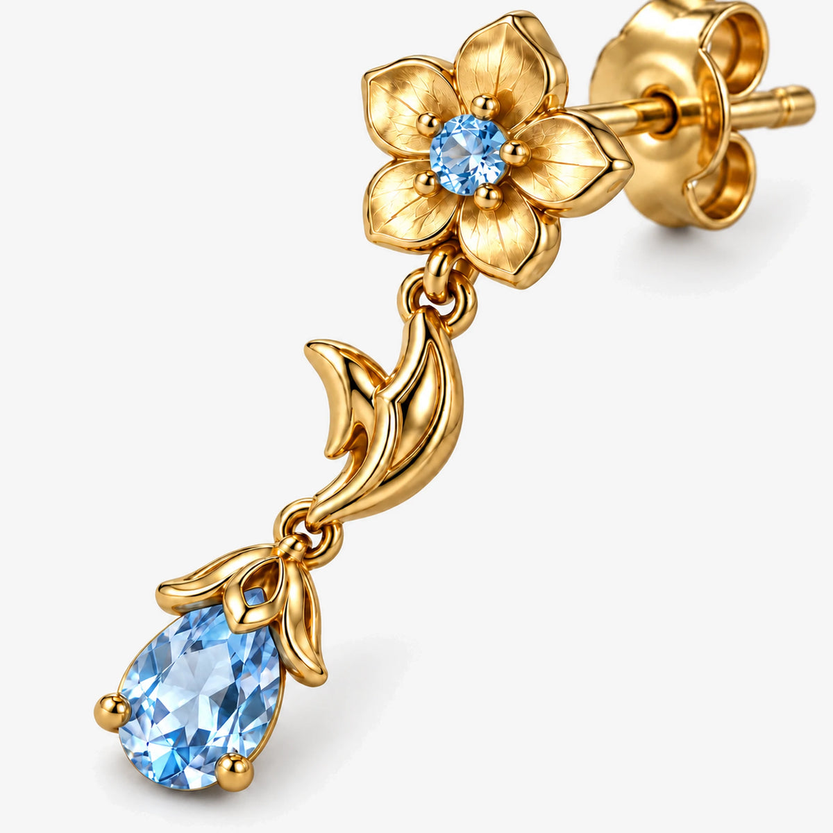 Ganyu Earrings, close-up detail