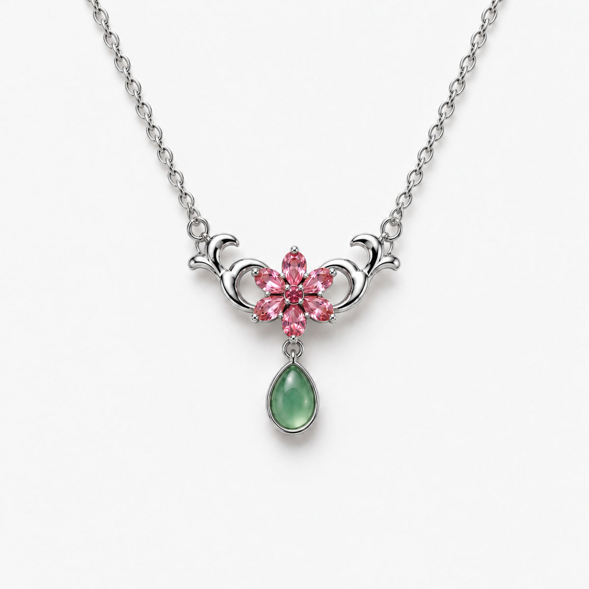 Poison Taster Necklace in silver, front view