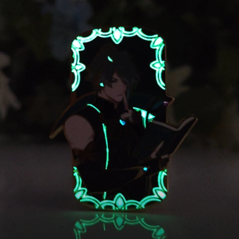 Alhaitham Glow-in-Dark Enamel Pin