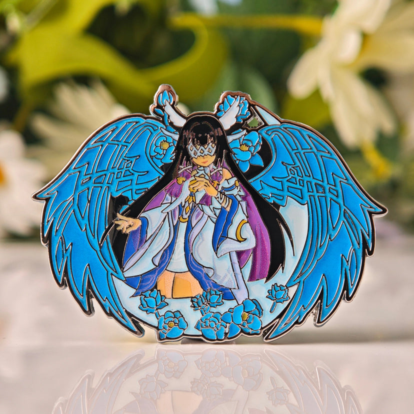 Columbina Glow-in-Dark Enamel Pin