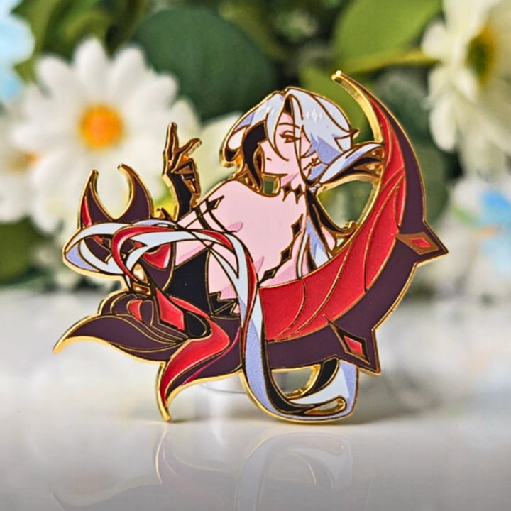 Arlecchino Glow in the Dark Enamel Pin