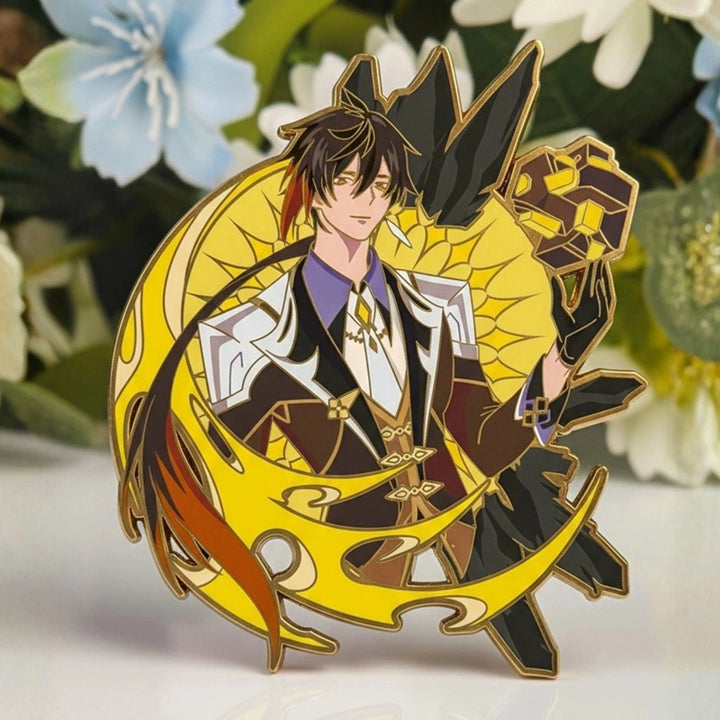 Zhongli Glow in the Dark Enamel Pin