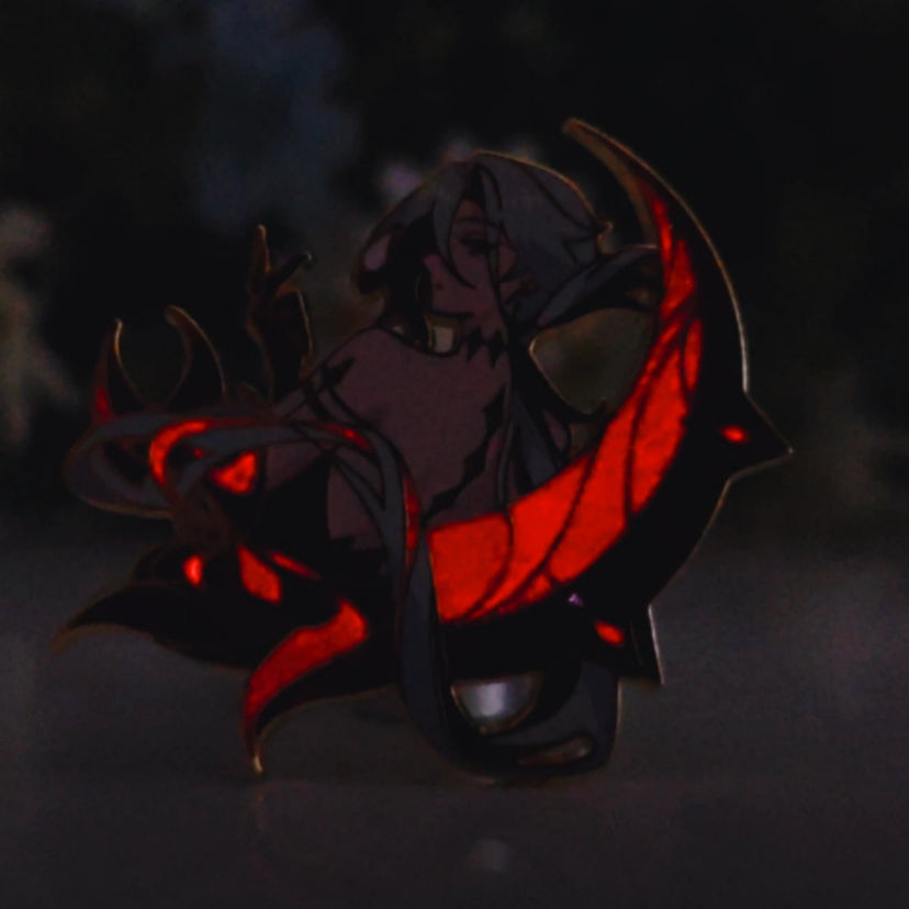 Arlecchino Glow-in-Dark Enamel Pin