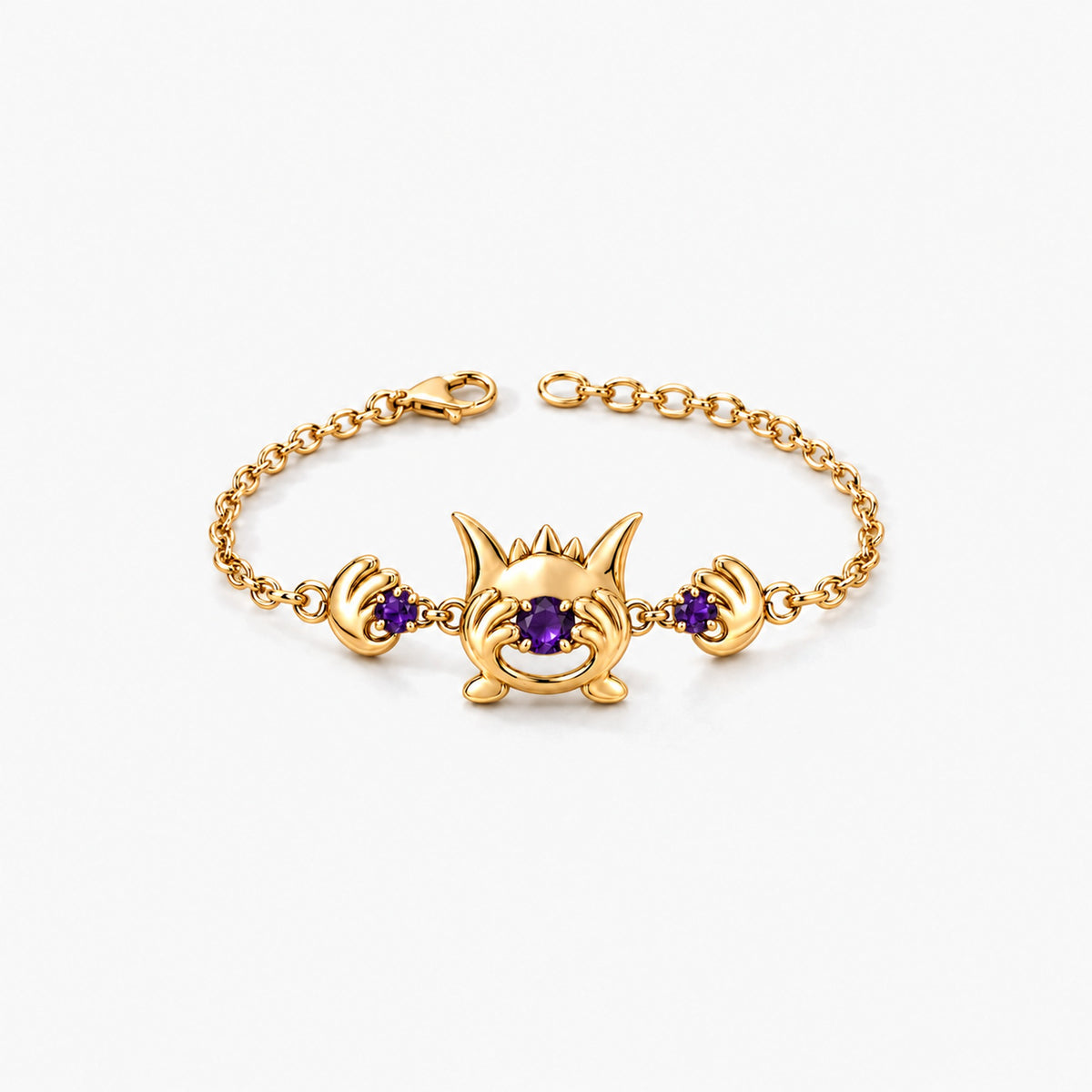 Grin Shade Bracelet in gold, front view