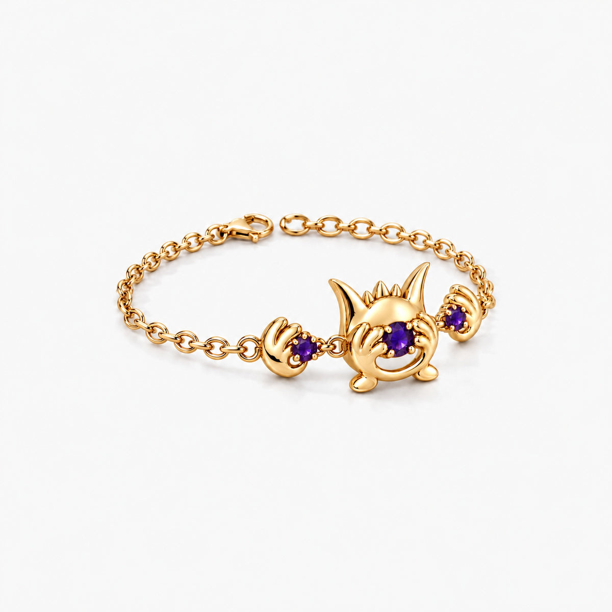 Grin Shade Bracelet in gold, right side view