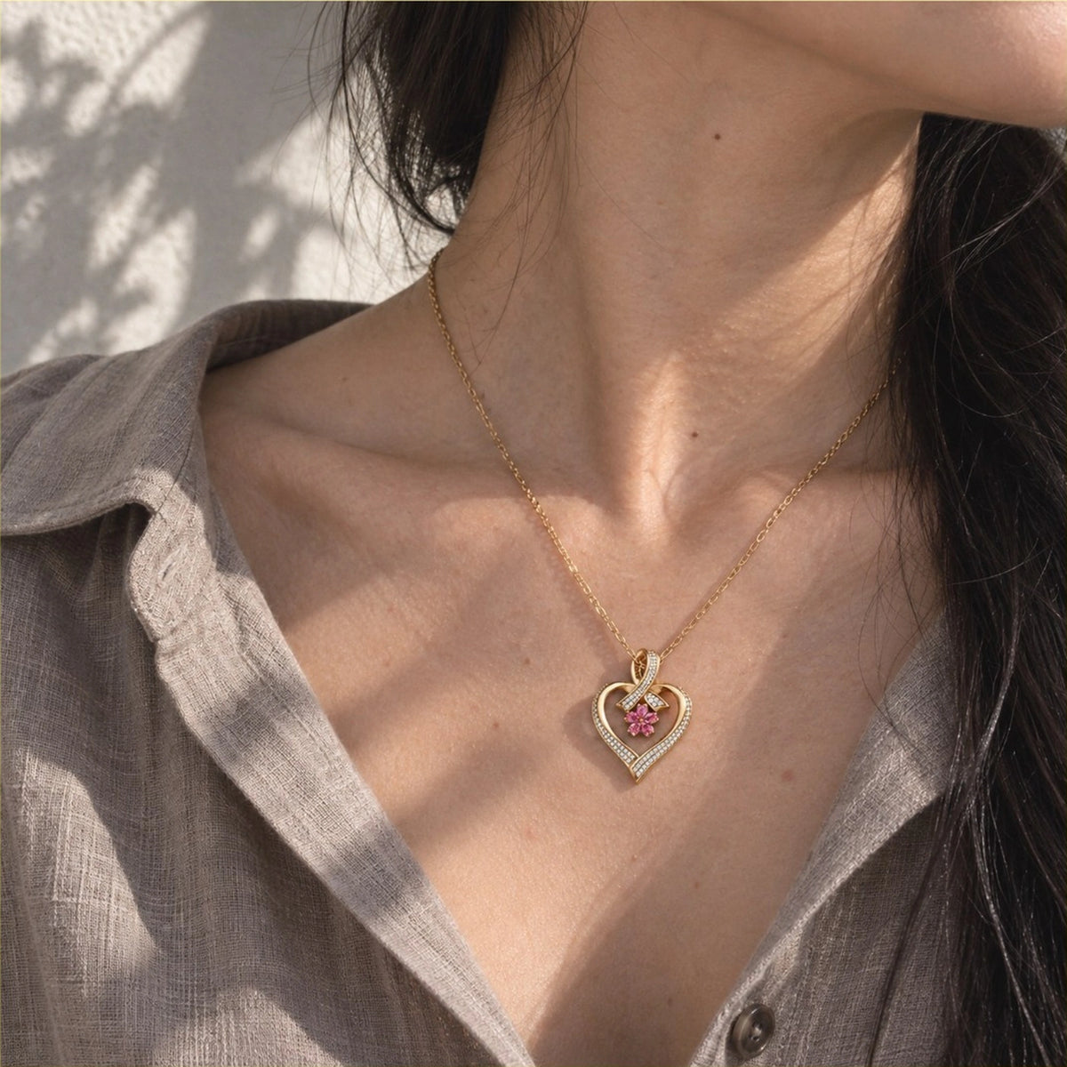 Heart Flower Pendant - approved product image 5